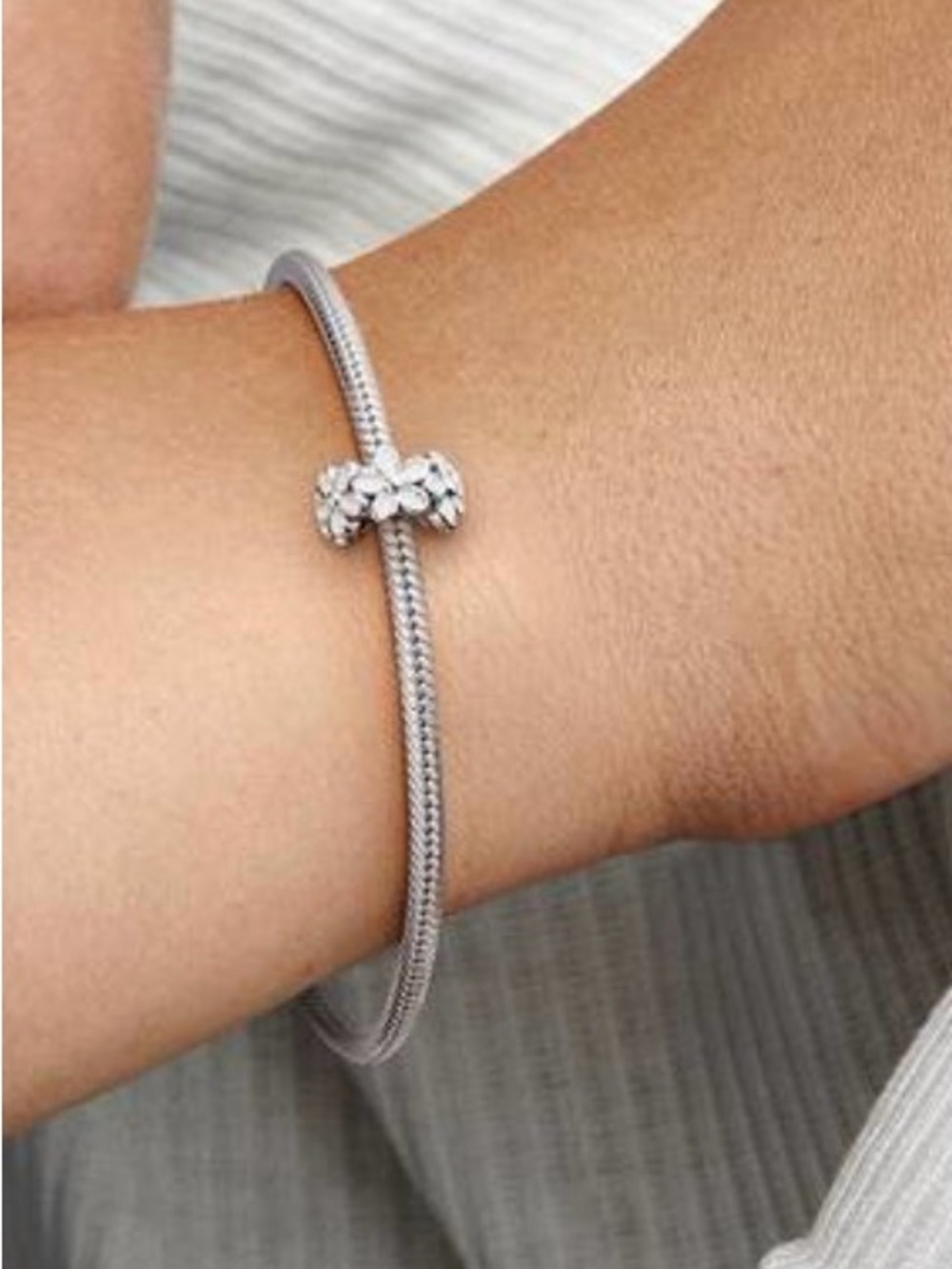 Pandora Silver Sparkle Pavé Slider Bracelet